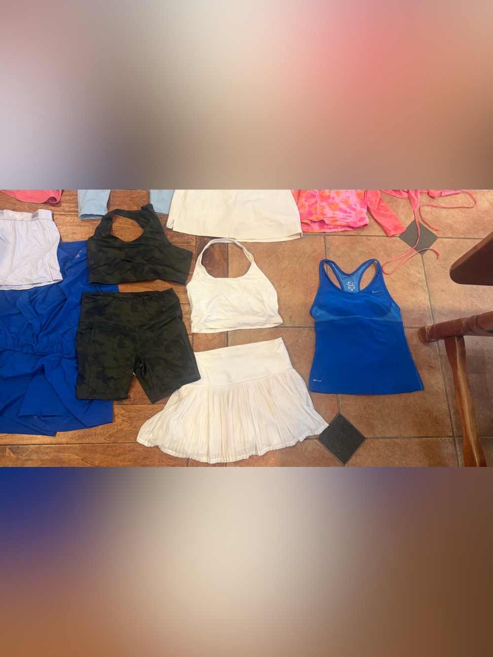 Outdoor Voices Mixed Color Activewear Set Lot - Blue, Pink, Coral, Cream - Picture 6 of 6
